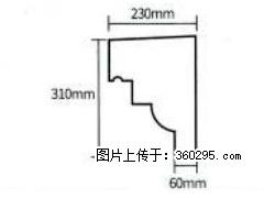 产品分解图型 - 檐口线，型号：SX311-YK-3，规格：230x310mm(3) - 铁岭三象EPS建材 tl.sx311.cc